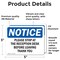 Signmission Please Stop At The Reception Desk Before OSHA Notice Sign, Vinyl Decal, 5in W x 3.5in L, 2PK OS-2PACK-NS-D-35-L-17598 - alternate 4
